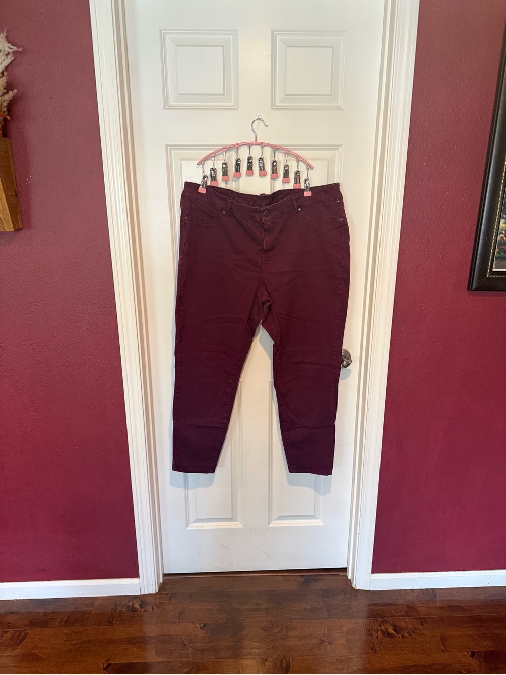 Maurices Women's Skinny Jeans in Deep Wine